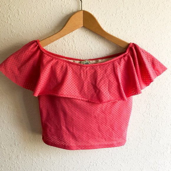 Kortni Jeane Other - Kortni Jeane Ruffle Around The Top Swimsuit Top Size Small